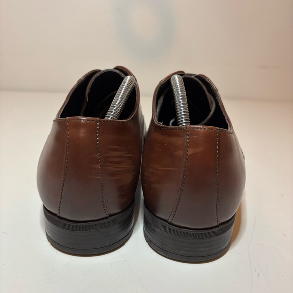 Bruno Magli Mens Milos Brown Calf Oxford Dress Shoe Size 11.5 M Made In Italy - Picture 8 of 11